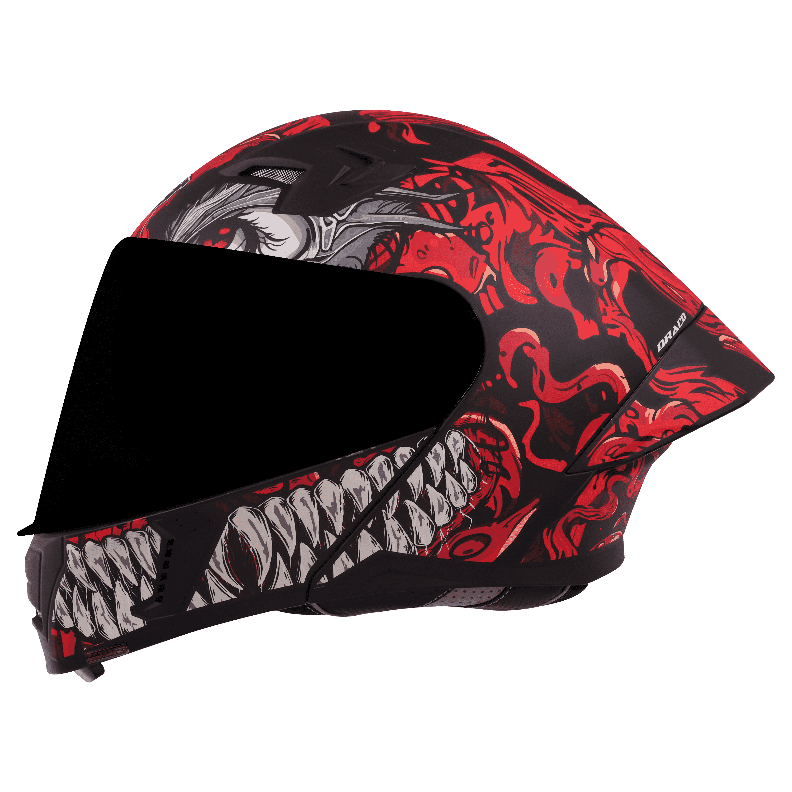 SBA-20 DRACO GLOSSY BLACK WITH RED